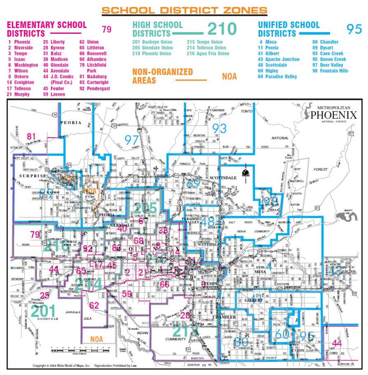 Phoenix union high school district carte