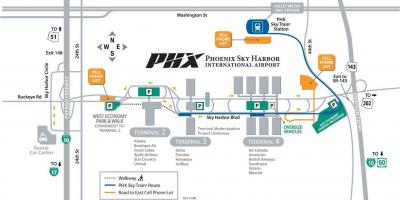 Carte de l'aéroport de Phoenix