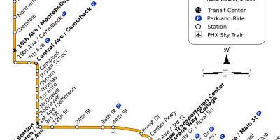 Vallée de métro la carte de l'itinéraire