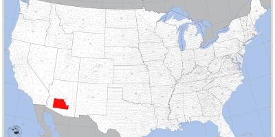 Phoenix carte des états-unis