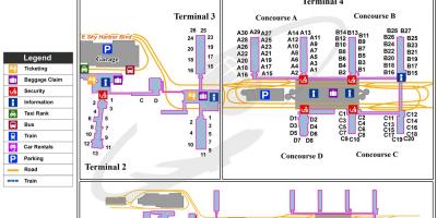 La carte de Phoenix sky harbor airport