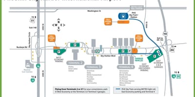De l'aéroport de Phoenix porte carte